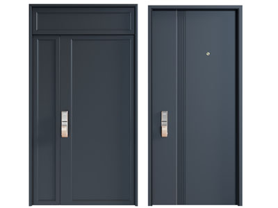 现代密码锁平开门 入户门