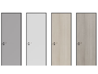 现代单扇平开门 木门