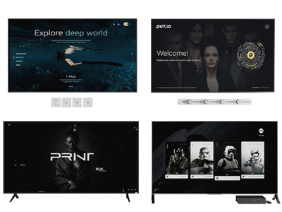 现代液晶电视机3d模型 现代液晶电视机