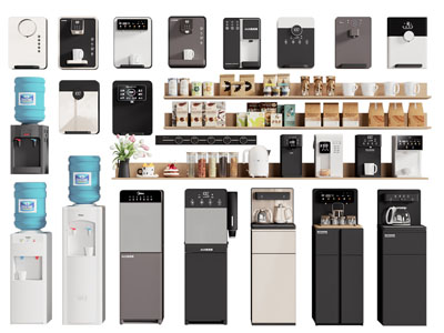 现代直饮机 饮水机 茶吧机 咖啡机厨房电器3d模型 现代直饮机 饮水机 茶吧机 咖啡机厨房电器