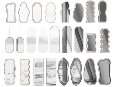 现代异形装饰镜子 墙饰