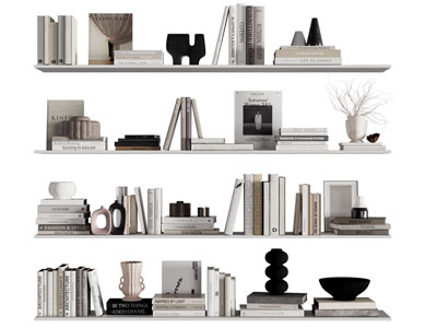 现代书籍 书本摆件组合