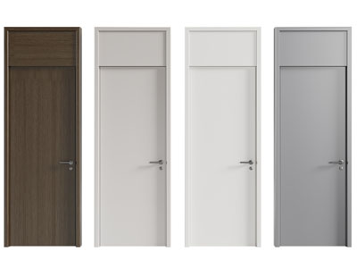 现代单扇平开门 实木门