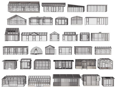 现代玻璃阳光房