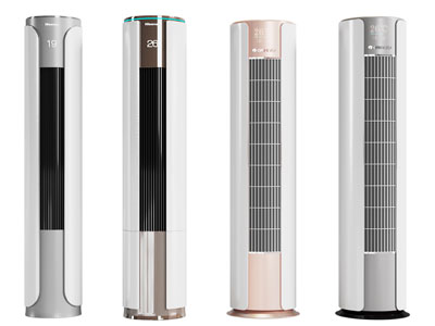 现代圆柱形空调3d模型 现代圆柱形空调