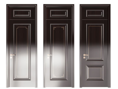 新中式单扇平开门 木门