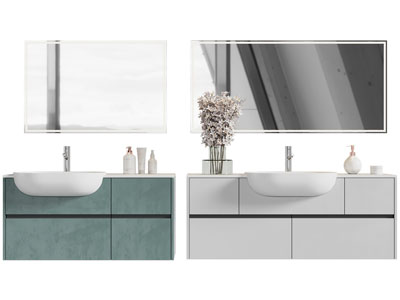 现代洗手台 镜柜 浴室柜