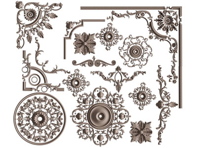 欧式雕花装饰构件 灯盘