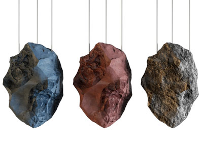 现代石头造的吊灯