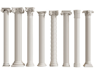 欧式雕花圆形罗马柱子