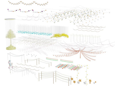 现代霓虹灯 装饰灯 灯带 挂树灯 氛围灯