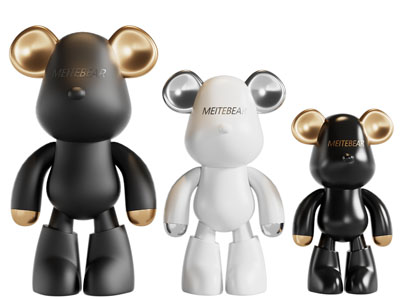 现代暴力熊雕塑雕刻3d模型 现代暴力熊雕塑雕刻