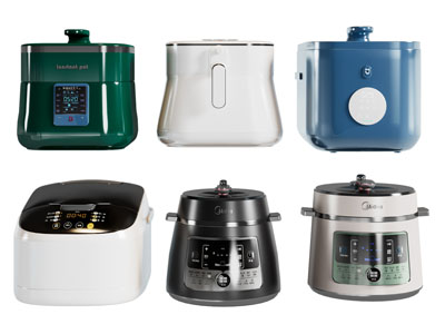 现代电饭锅 厨房电器3d模型 现代电饭锅 厨房电器