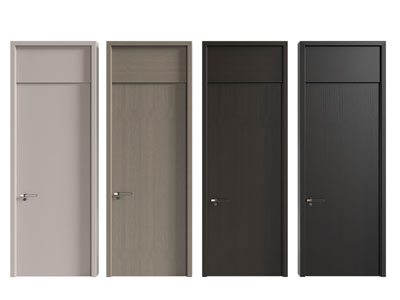 现代单扇平开门 木门