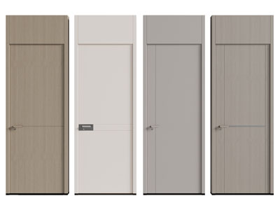 现代实木单扇平开门