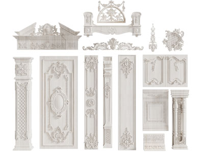 欧式雕花装饰构件 护墙板