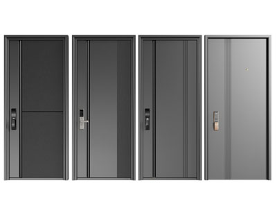 现代门锁单开门 平开门