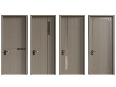 新中式单扇平开门 木门