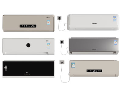 现代壁挂式空调3d模型 现代壁挂式空调