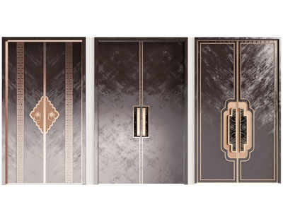 新中式双开门 平开门 大门