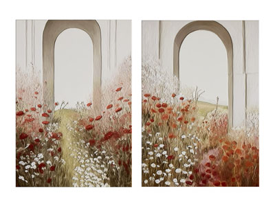 现代风景装饰挂画 肌理画 油画3d模型 现代风景装饰挂画 肌理画 油画