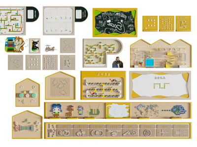 现代儿童乐高积木玩具玩具墙