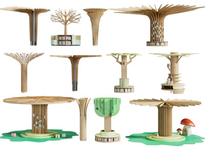 现代装饰柱子3d模型 现代装饰柱子