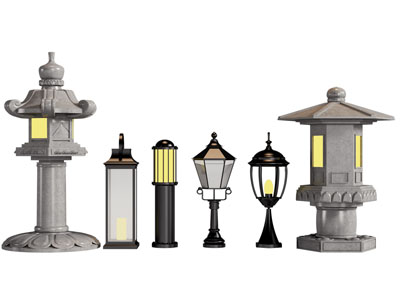 新中式地灯 草坪灯 装饰灯