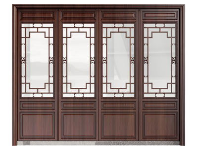 新中式实木平开门 大门