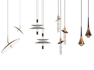 现代垂线吊灯