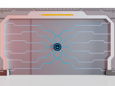 现代科技感大门