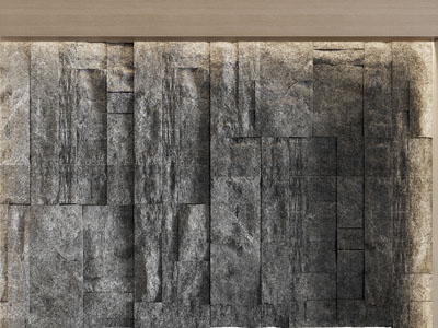 现代毛石背景墙3d模型 现代毛石背景墙