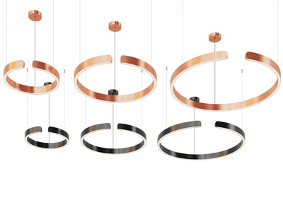 现代金属圆环吊灯
