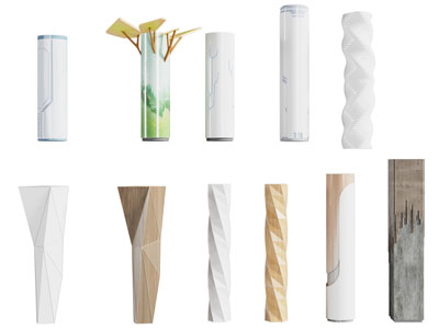 现代装饰柱子 景观柱子3d模型 现代装饰柱子 景观柱子