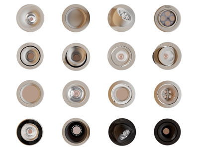 现代可转向筒灯射灯