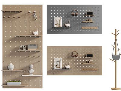 北欧洞洞眼墙饰挂件 衣架