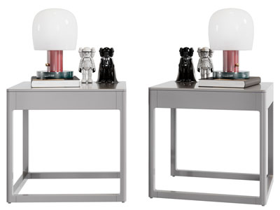 现代床头柜 床头灯摆件