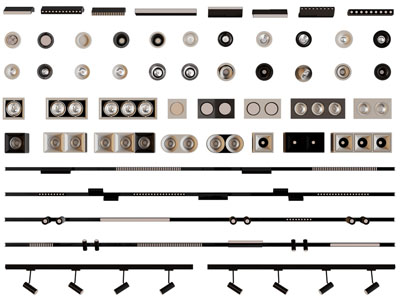 现代筒灯射灯 轨道磁吸灯