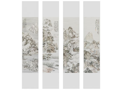 新中式装饰挂画3d模型 新中式装饰挂画