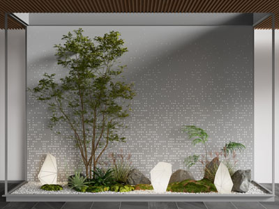 新中式室内景观园艺小品