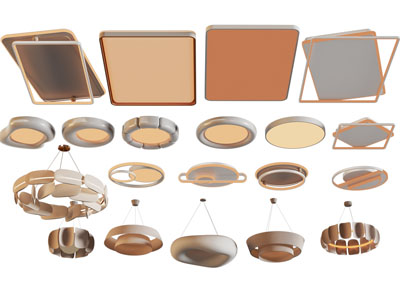 现代方形吸顶灯 吊灯