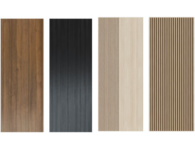 现代木饰板 吸音板 护墙板 栅格板