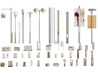 新中式路灯 草坪灯 地灯 装饰灯