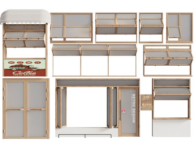 现代推拉窗户 上 左右折叠窗户