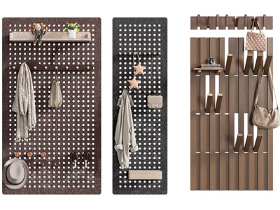 现代墙面洞洞眼收纳架 墙饰