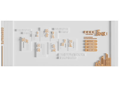 现代企业文化背景墙