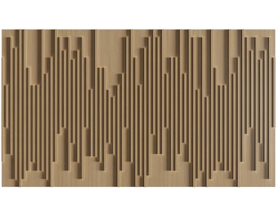 现代栅格板背景墙 护墙板