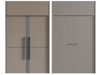 现代实木双开门 大门