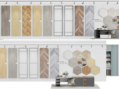 现代实木地板展厅展览