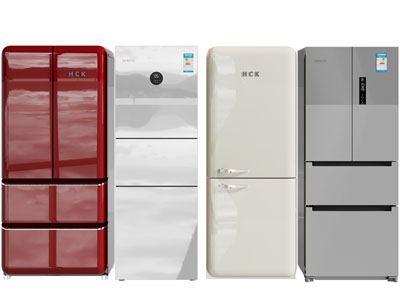 现代电冰箱3d模型 现代电冰箱